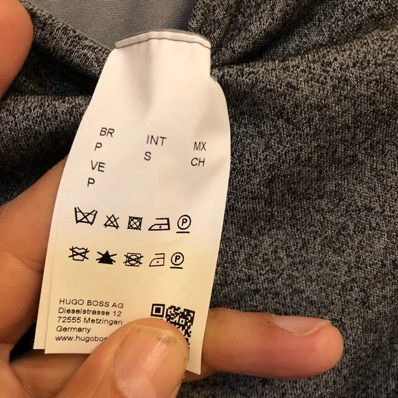 BOSS Hugo Boss Wrap Front knot Sheath Dress Wool Blend S grey cropped sleeve - Picture 11 of 12